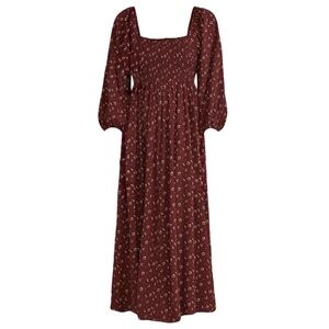 Rylee + Cru Della Dress in Harvest Berry